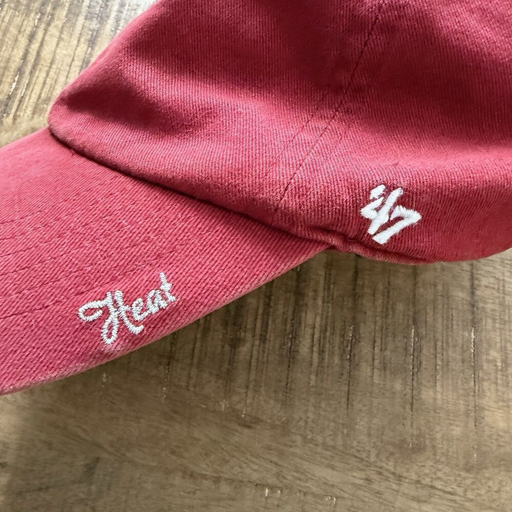 Miami Heat‎ Women's '47 Red Adjustable Hat Sequins - Picture 3 of 7
